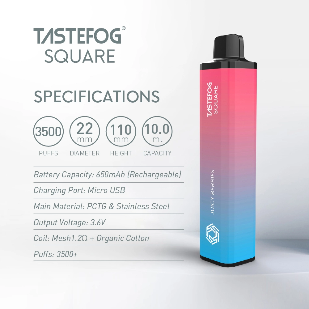 Tastefog Original Factory 3500 Rechargeable Puff Plus Bang XXL Vape Bar