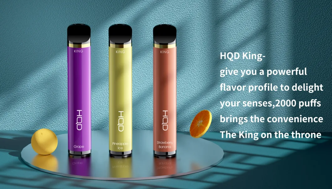 2023 Hqd Latest Models of Hot Selling Electronic Cigarette H052 King Europe Disposable Vape E-Cigarette Atomizer Vape 2500puffs